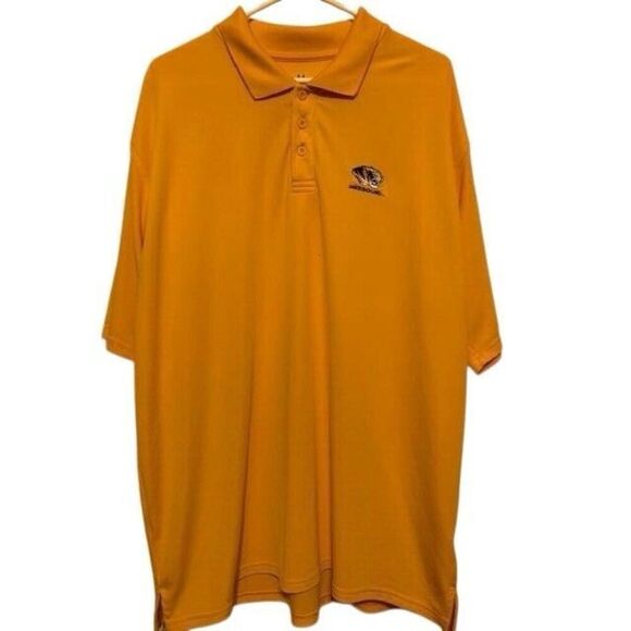 MISSOURI TIGERS SIZE XL UNDER ARMOUR POLO SHIRT - Picture 1 of 6